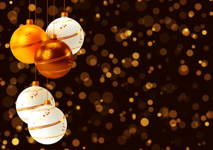 Bokeh christmas balls