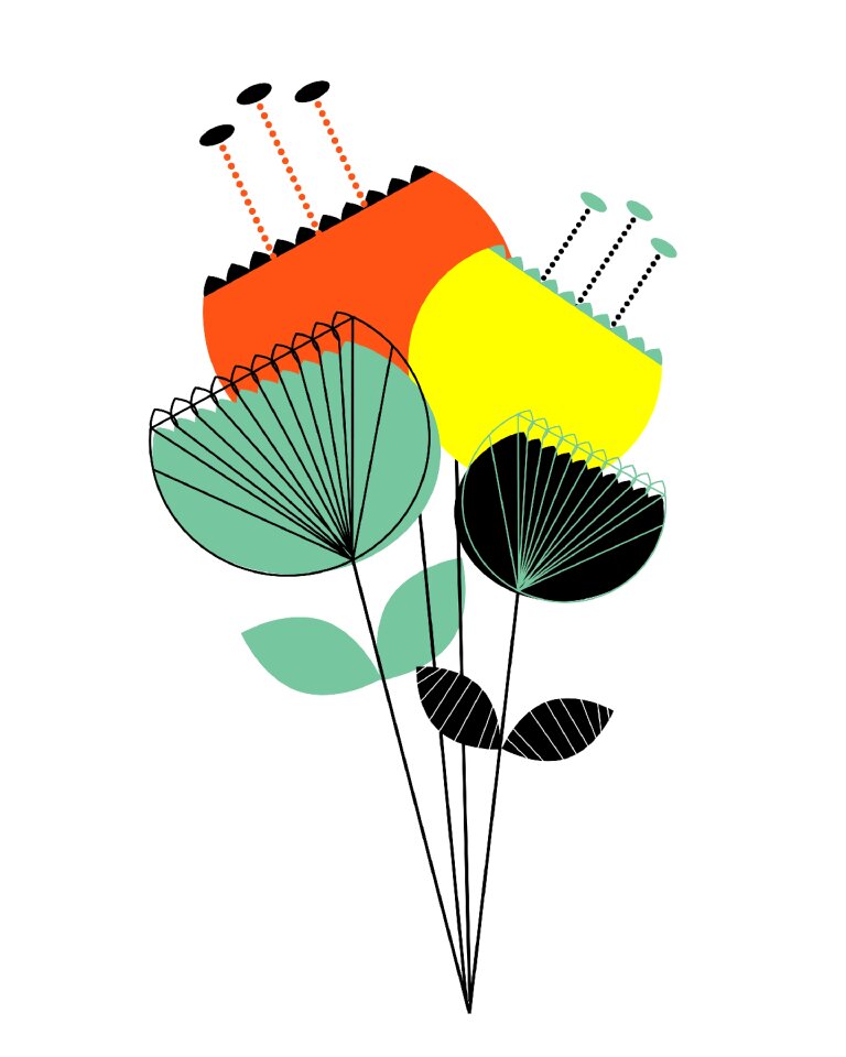 Design decorative nature