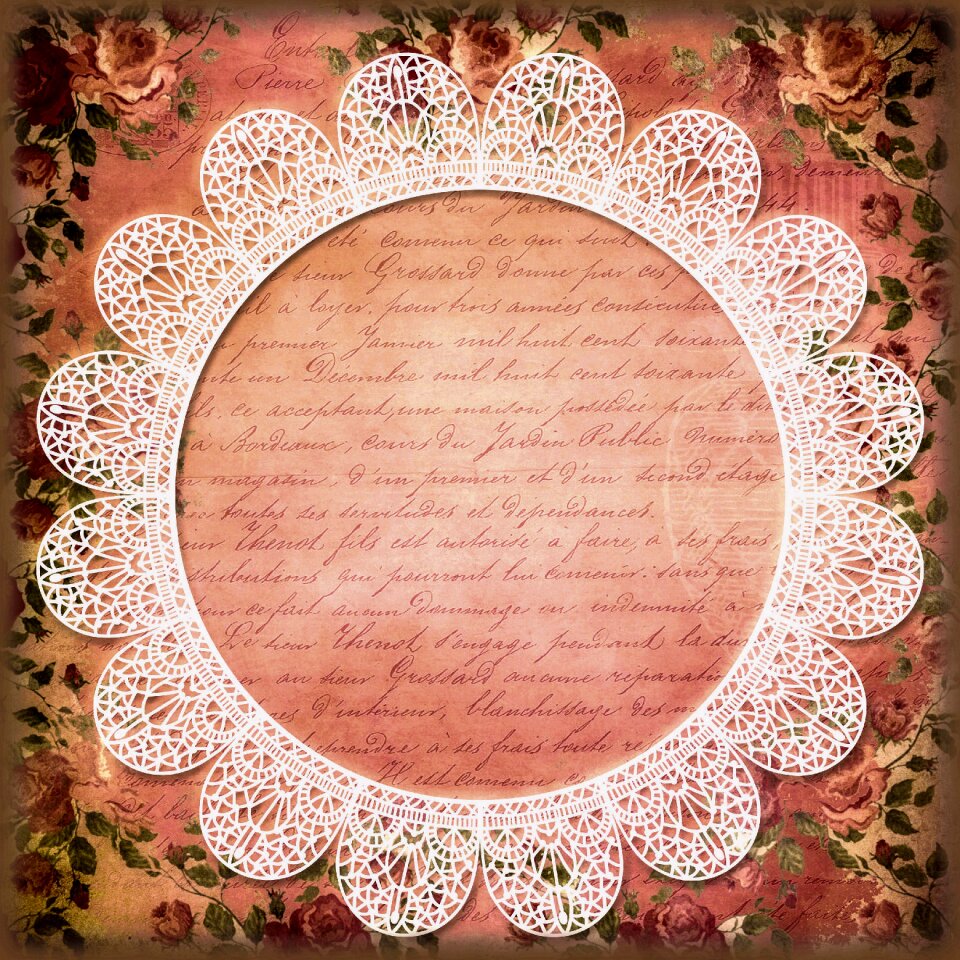 Vintage retro picture frame