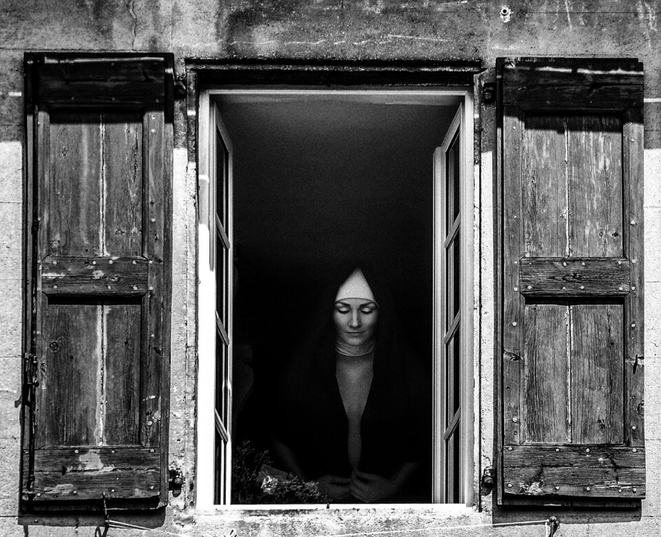 Old wall portrait