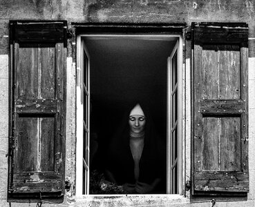 Old wall portrait