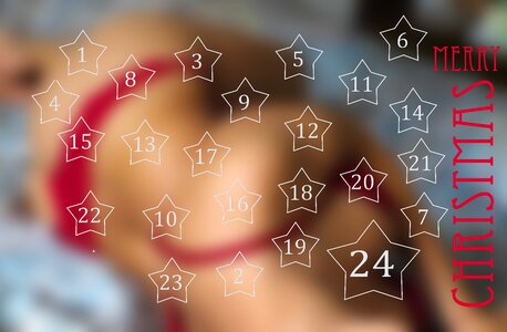 Advent christmas motif decoration