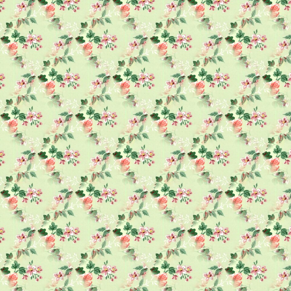 Flower vintage leaf