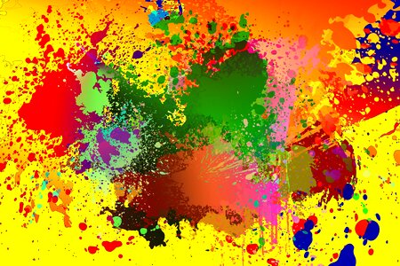 Spray colorful pattern