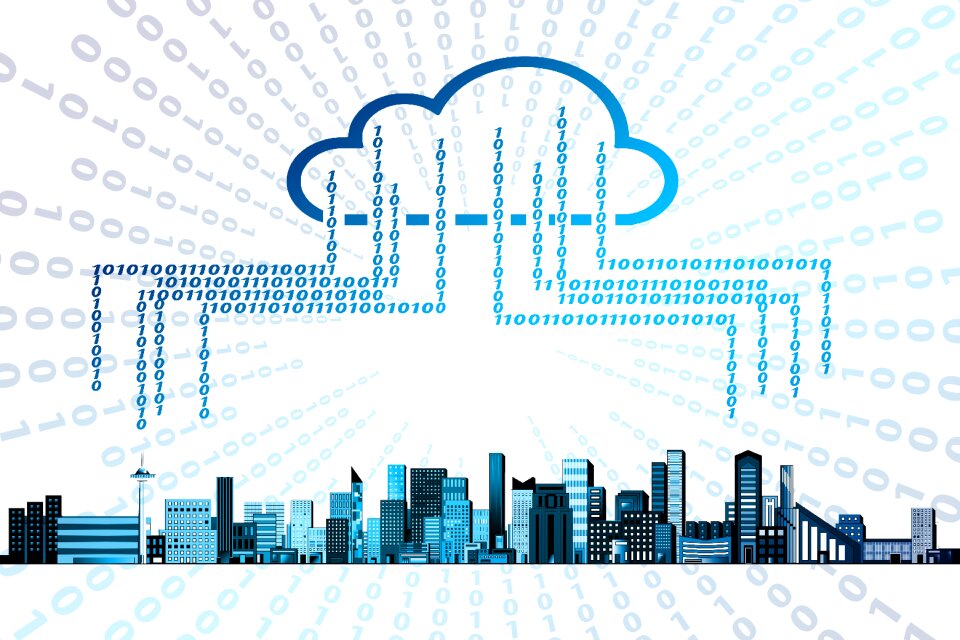 Smarthome city skyline