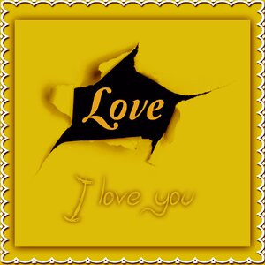 Yellow background romantico