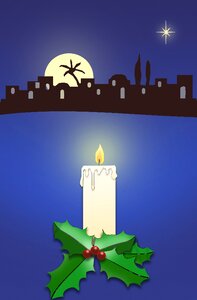 Light flame night
