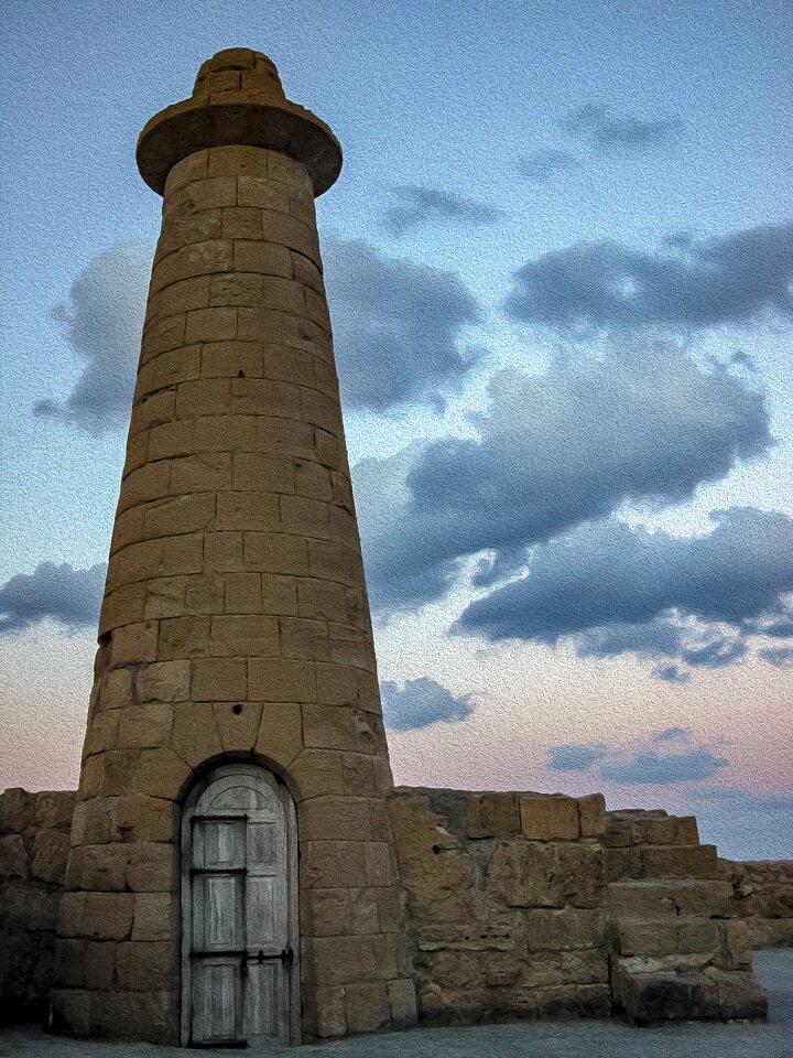 Harbor cyprus lighthouse