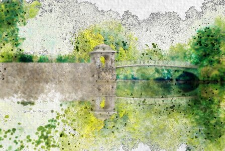 Digital art landscape