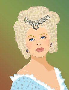 Glamorous portrait Free illustrations