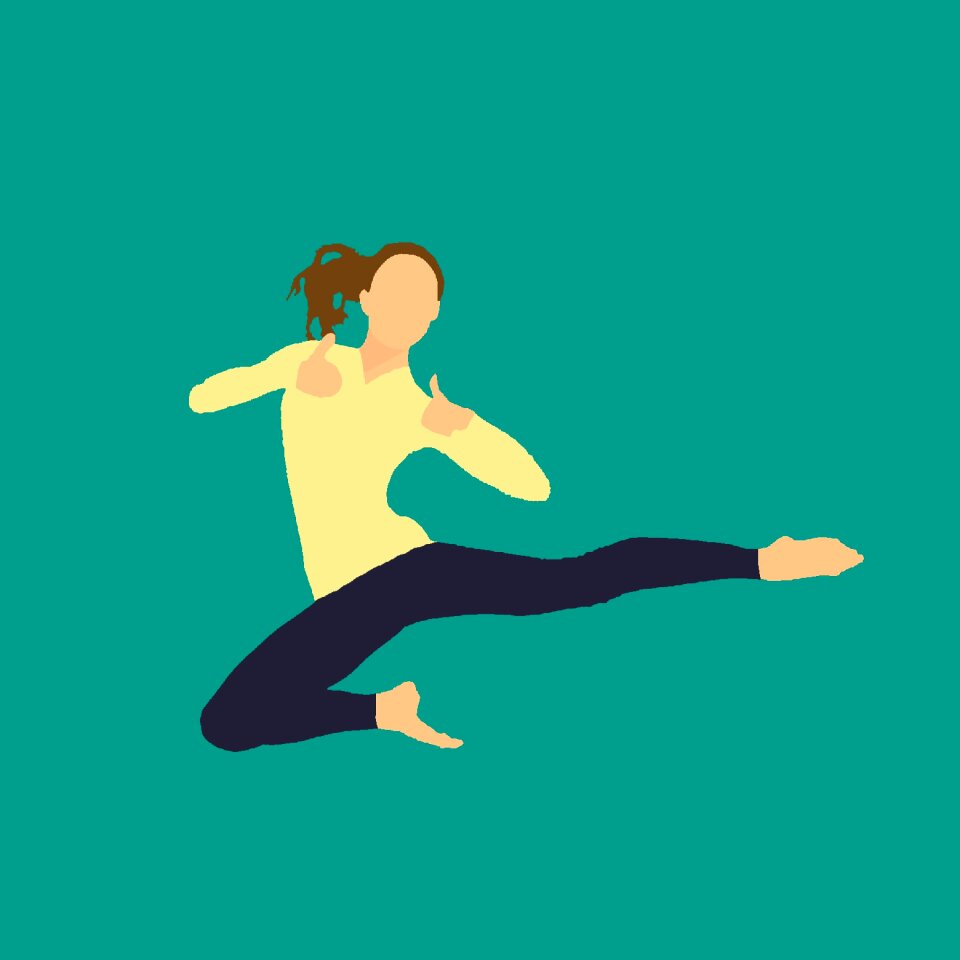 Girl healthy isolated