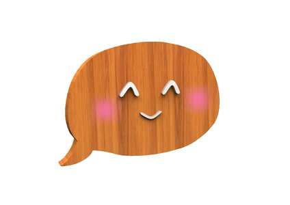 Character laughter happy