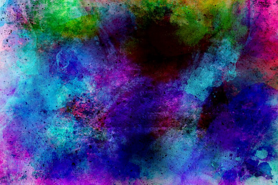 Watercolor vintage colorful