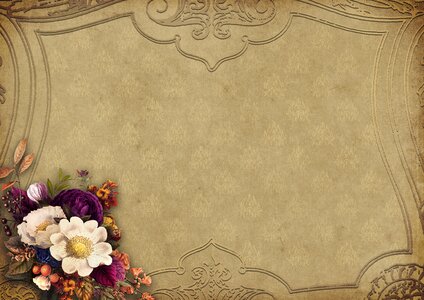 Bouquet antique pattern
