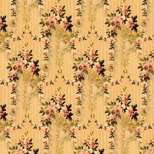 Decorative ornate orange vintage