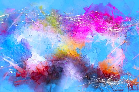 Watercolor vintage colorful