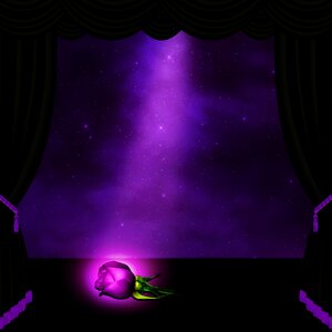 Gothic light night sky
