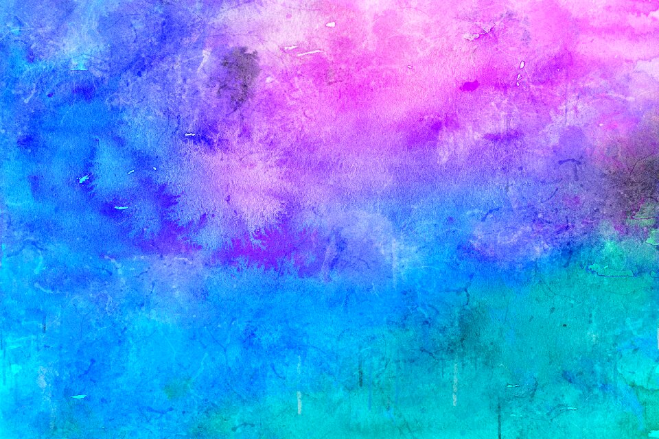 Watercolor vintage colorful