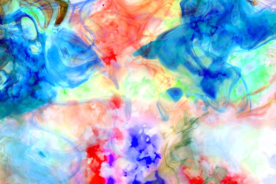 Watercolor vintage colorful