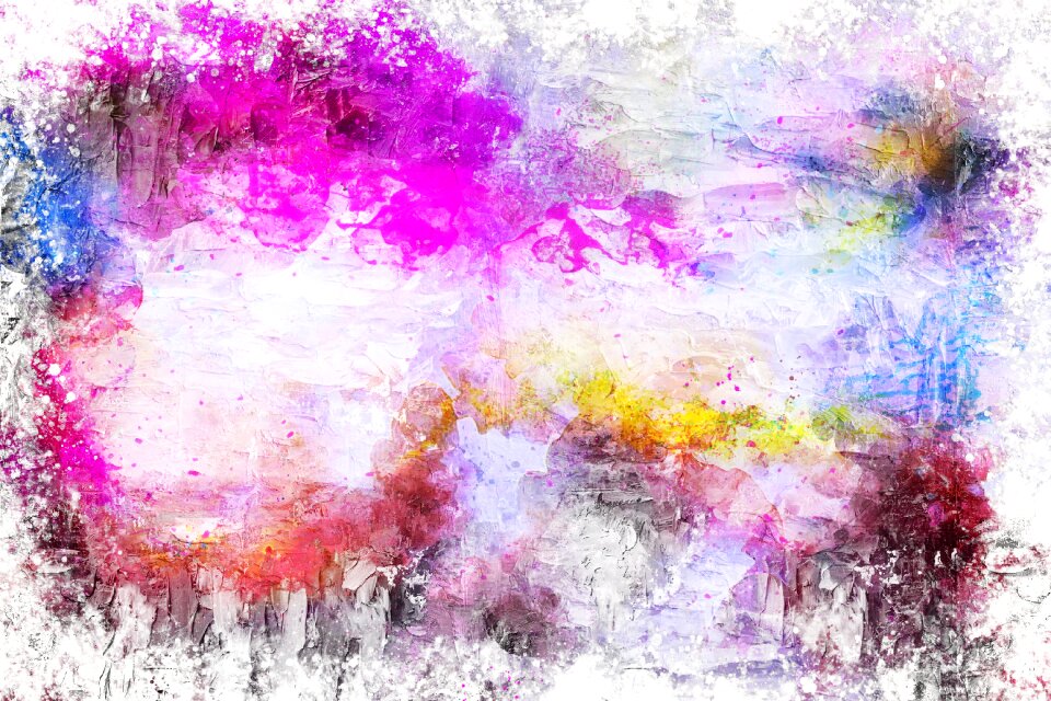 Watercolor vintage colorful