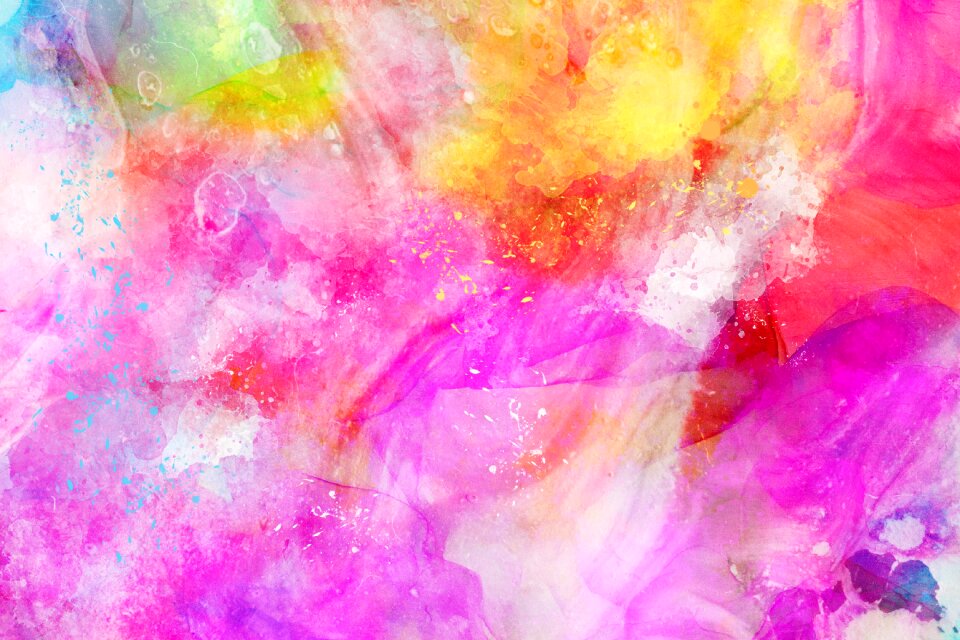 Watercolor vintage colorful