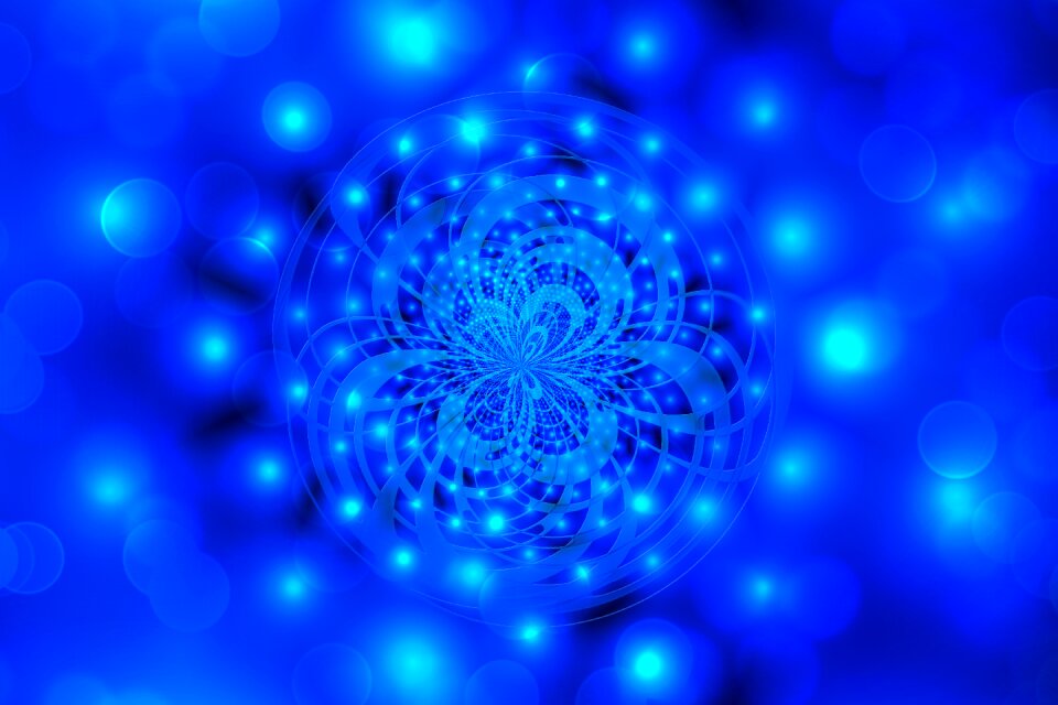 Blue white background