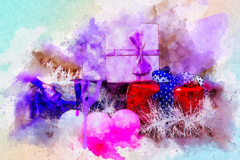 Art watercolor vintage