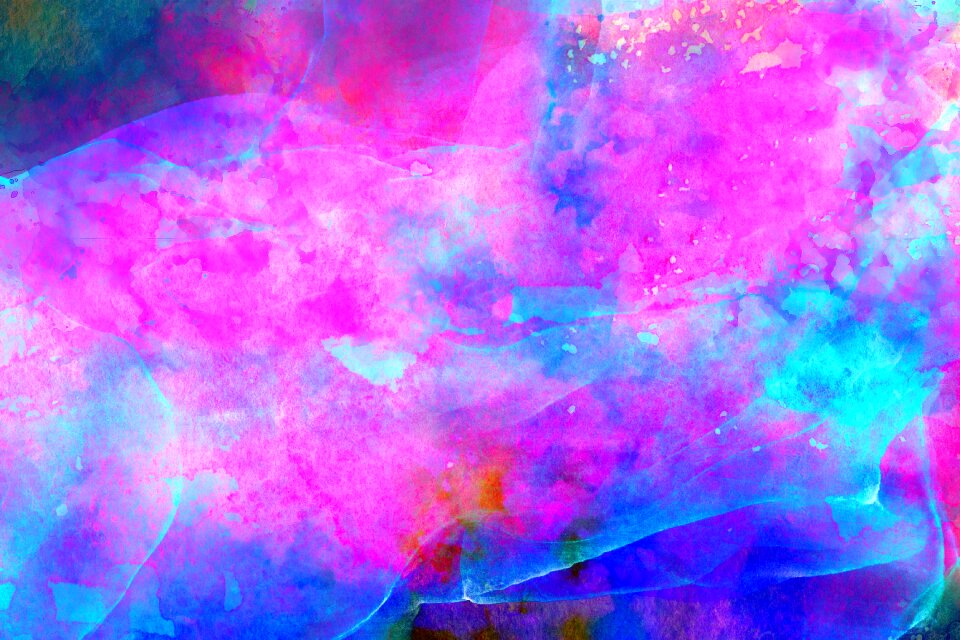 Watercolor vintage colorful