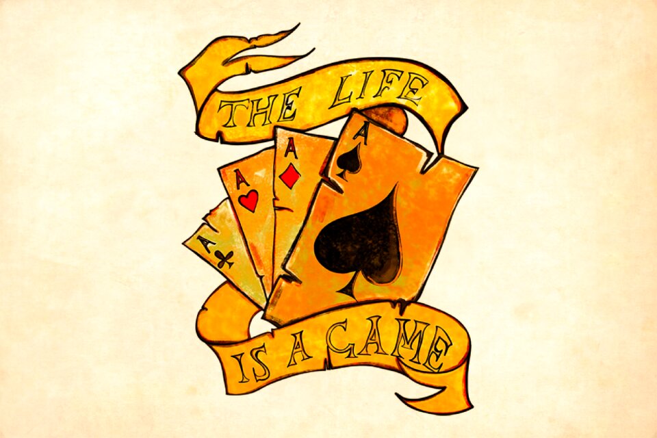 Poker card hand casino