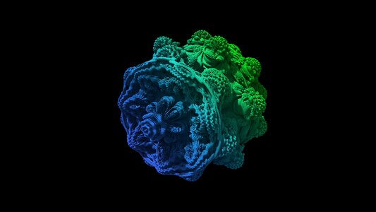 Jellyfish fractal green