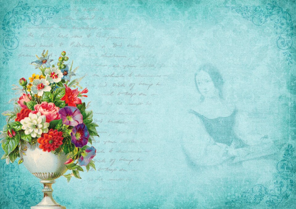 Font paper bouquet