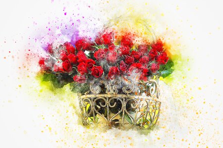 Art watercolor vintage