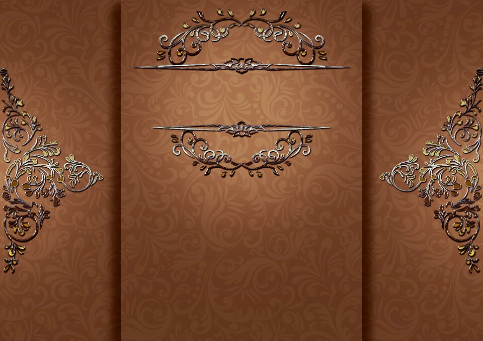 Pattern floral ornaments
