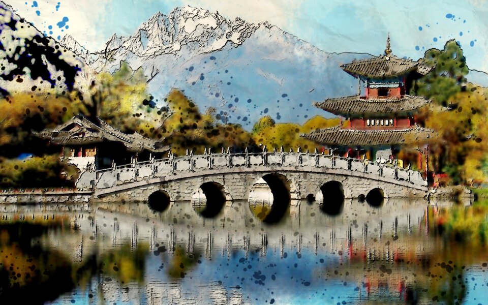 View landscape old