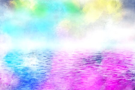 Watercolor vintage colorful