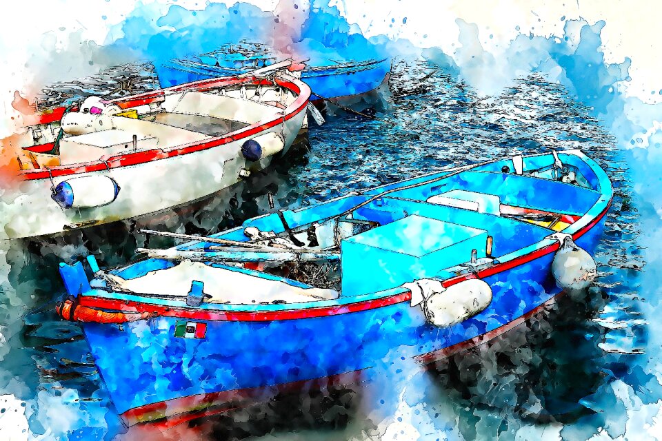 Art watercolor vintage
