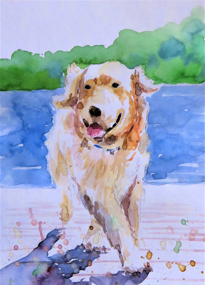 Watercolor painting artist Free illustrations