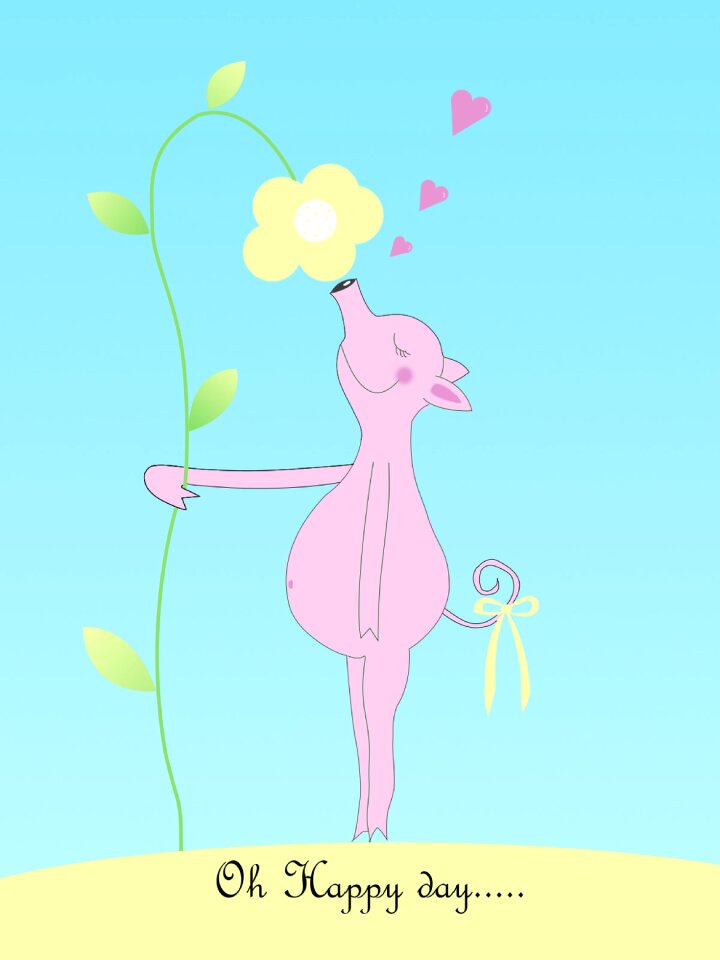 Happy flower pink