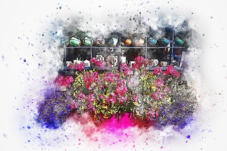 Art nature watercolor