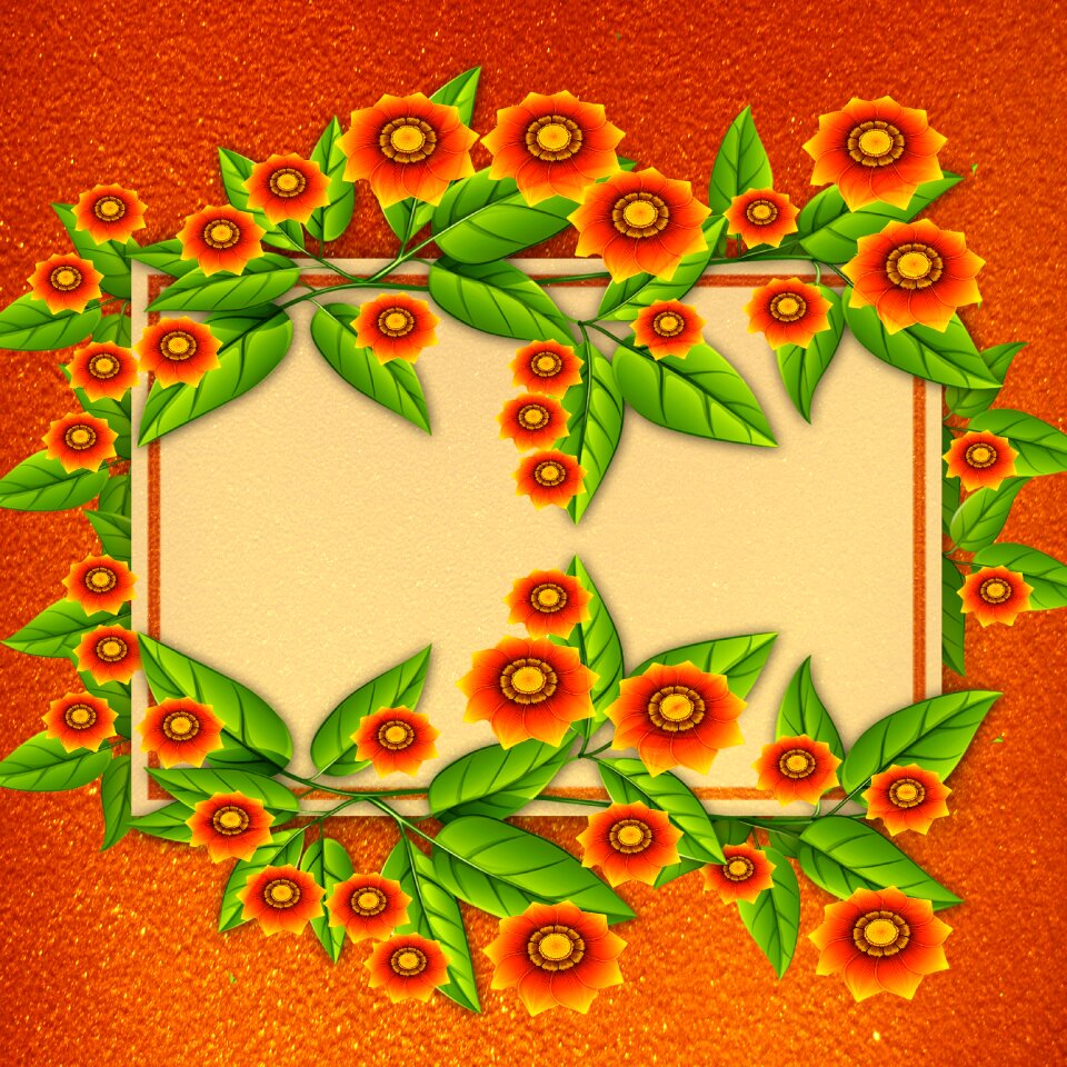 Flowers leaves texture