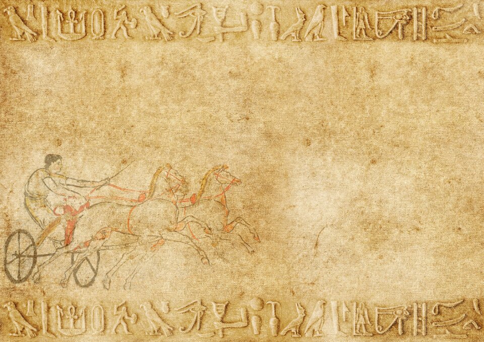 Antique chariot egypt