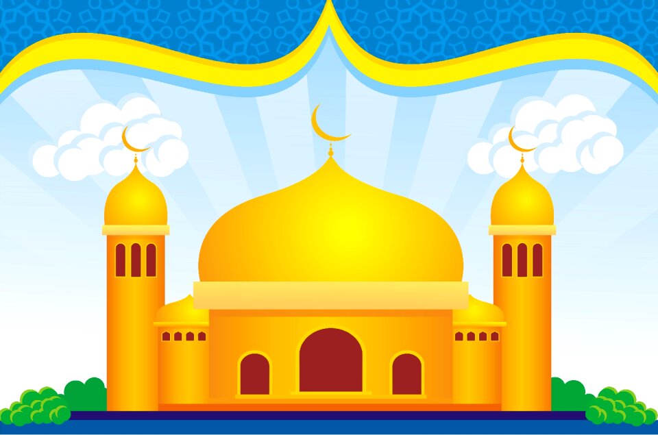 Islam the tower of the mosque religion
