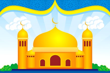 Islam the tower of the mosque religion
