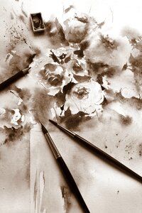 Image paint flowers