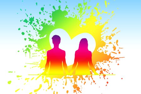 Person heart love