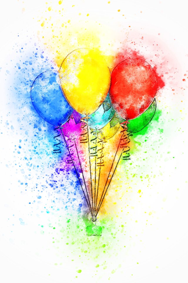 Air colorful art