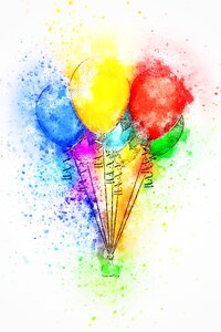 Air colorful art