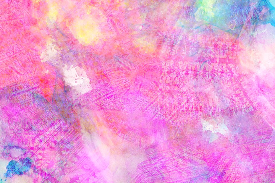 Watercolor vintage colorful