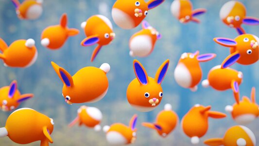 Blender portfolio orange