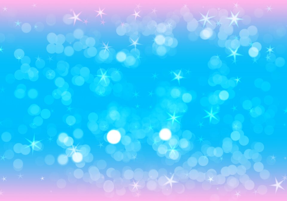 Snow bokeh blue background
